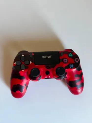 Controle PS4/PC Camuflado Vermelho Lukton
