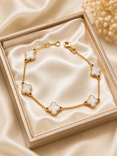Pulseira Trevo em Ouro 18k 750