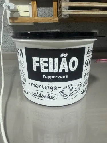 Vasilha feijão - tupperware 