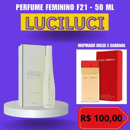 Perfume Feminino Luciluci F21 - 50 ml