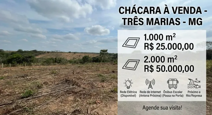 Chácaras em três Marias.