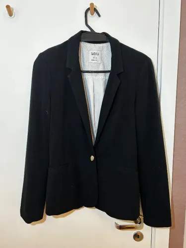 Blazer Preto Renner Blue Steel Com Forro Poá - Tamanho M