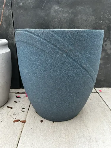 Vaso de polietileno para plantas textura granito