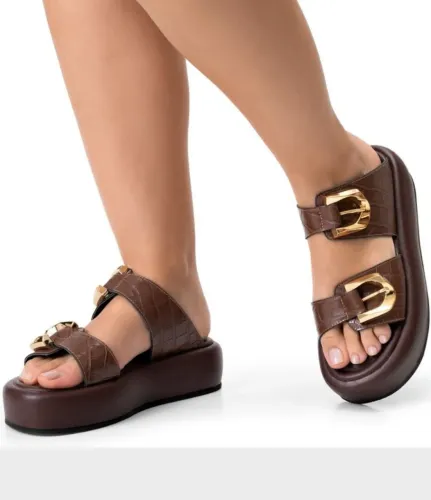 Sandália flatform feminina 35