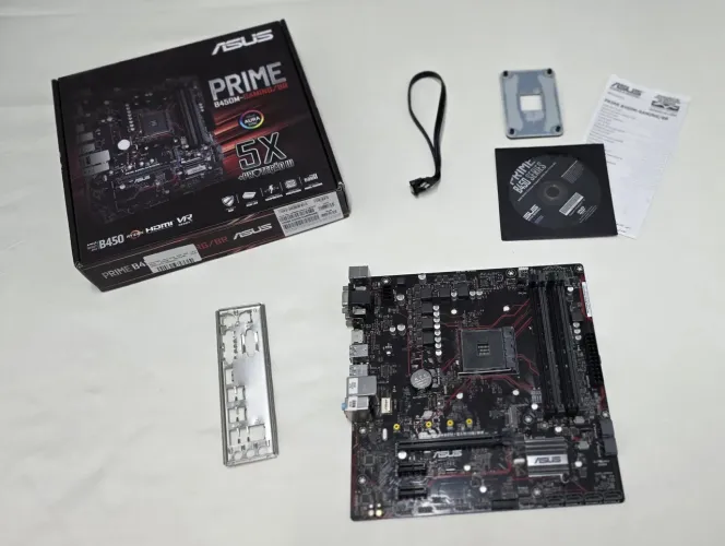 Placa Mãe AM4 Asus Prime B450M Gaming/BR com espelho