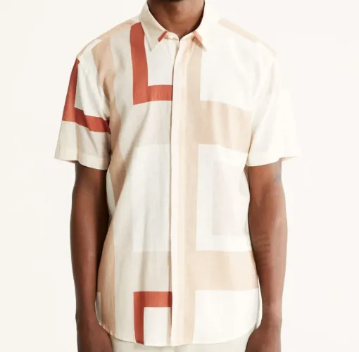 Camisa de botão em linho Foxton