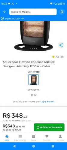 Aquecedor elétrico