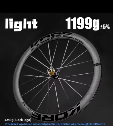Rodas de Carbono Kore Cyclone 50mm , Aros e raios em carbono !!!! 1249g