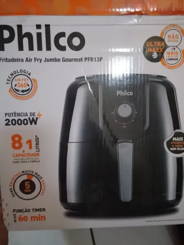 Fritadeira Air Fry Philco Junbo 8,1 litros