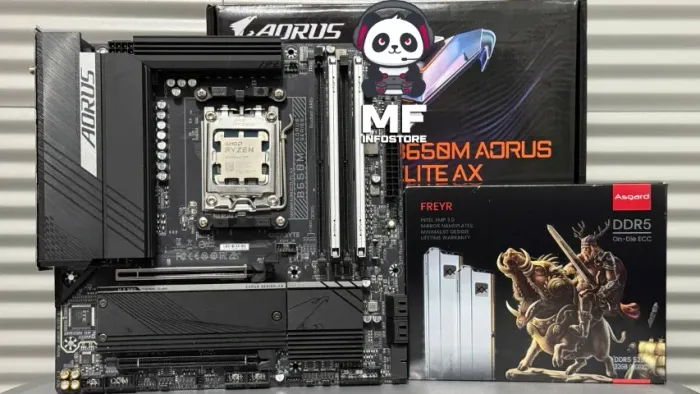 Kit AM5 B650M Aorus Elite + Ryzen 7 7700 + 2x16gb Asgard 5200Mhz