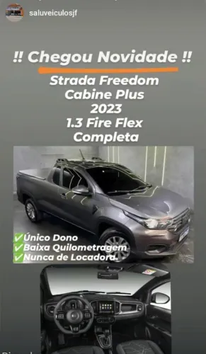Fiat Strada Freedom 1.3 Flex 8V CS Plus 2023