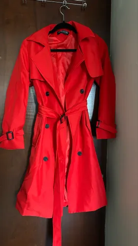 Trench Coat Vermelho - NOVO