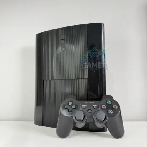PS3 Super Slim + 1 controle + GARANTIA! D3SBL0QU3AD0 *Loja* @taceligames
