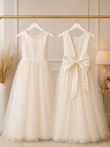 Vendo vestido de daminha branco