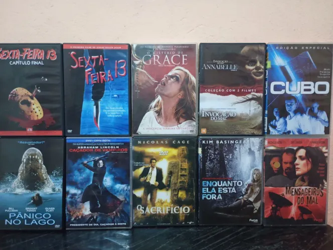 LOTE DVDS FILMES DE TERROR (TODOS ORIGINAIS) 
