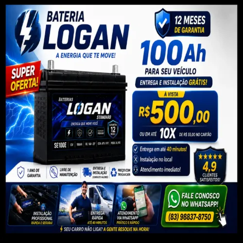 BATERIA 100 AMPERES 1 ANO DE GARANTIA