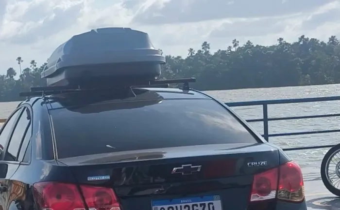Bagageiro para carro 450 LT top tá praticamente novo