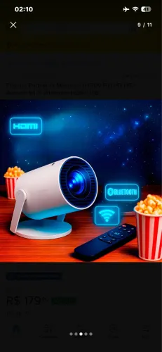PROJETOR SMART ULTRA HD!