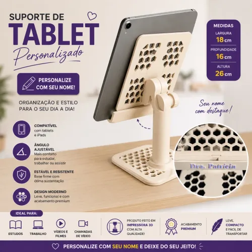 Suporte para Tablet personalizado