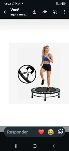 Trampolim jump com apoio de braços