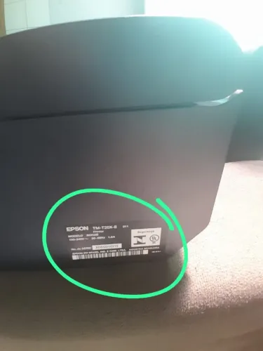 Epson cupom mais caixa de bobina 80x40 