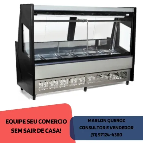 Balcão de Açougue Preto 2 Metros Polar 