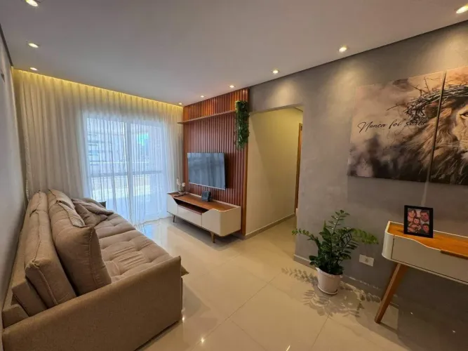 Apartamento com 3 dormitórios à venda, 131 m² por R$ 1.200.000,00 - Canto do Forte - Praia