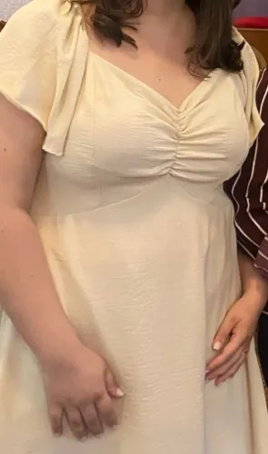Vestido social nude