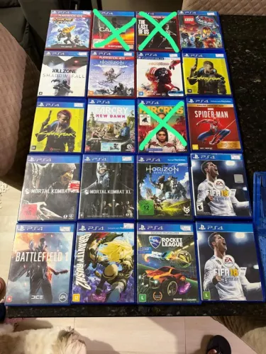 Jogos PS4 vários exclusivos e clássicos, valores na descrição.