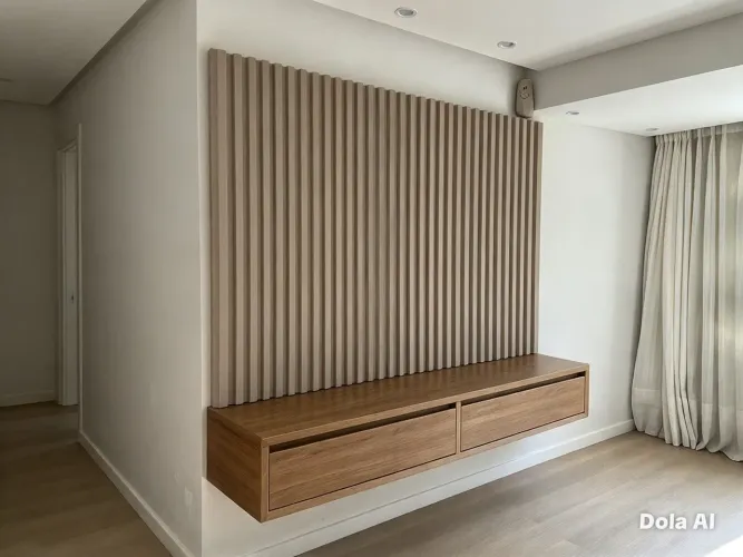 Painel Ripado para TV 100% MDF ? Seminovo, Muito Bem Cuidado