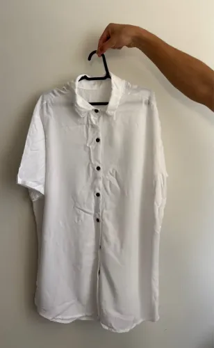 Camiseta branca oversized - Tamanho P