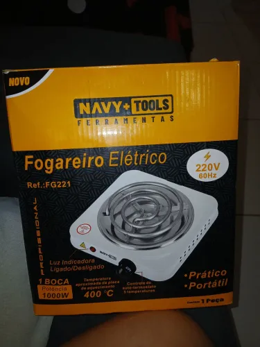 Vendo Fogareiro Elétrico Navy Tools. RG221 - usado, mas funcionando 100%