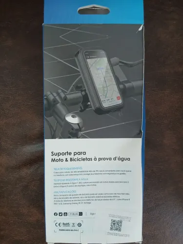 Suporte capa de celular para moto e bicicleta a prova d água. 6.6 polegada