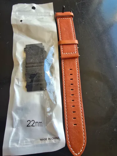 2 Pulseiras para relógios n 22 (couro sintético e magnética)