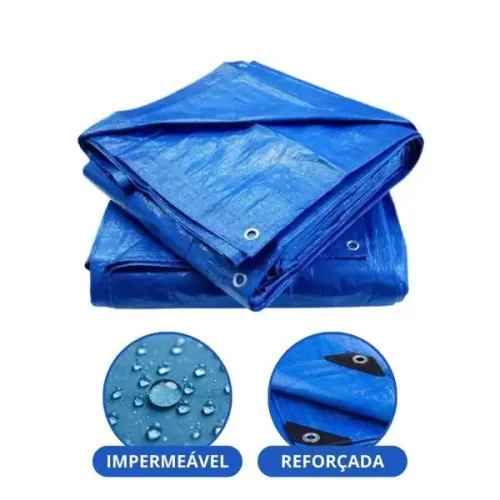 Lona Impermeável Reforçada com ilhós - Disponível em diversos tamanhos.