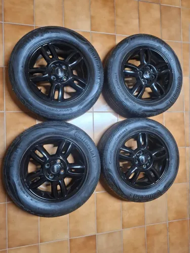 Jogo Roda Aro 15 Original Mini Cooper Com Pneus 185/65 R15