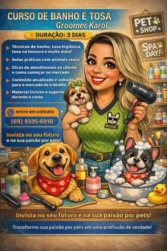 Curso banho e tosa
