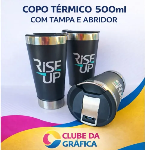 Copo Térmico Personalizado com Abridor 