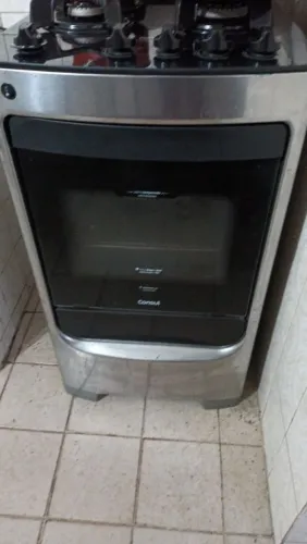 Fogão vidro temperado inox cônsul