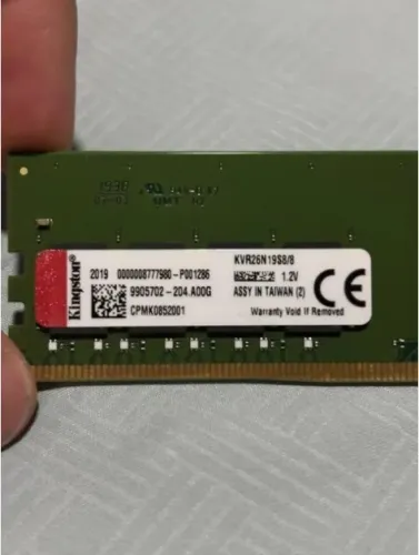 Memoria RAM KINGSTON 8GB DDR4-2666 KVR26N19S8/8