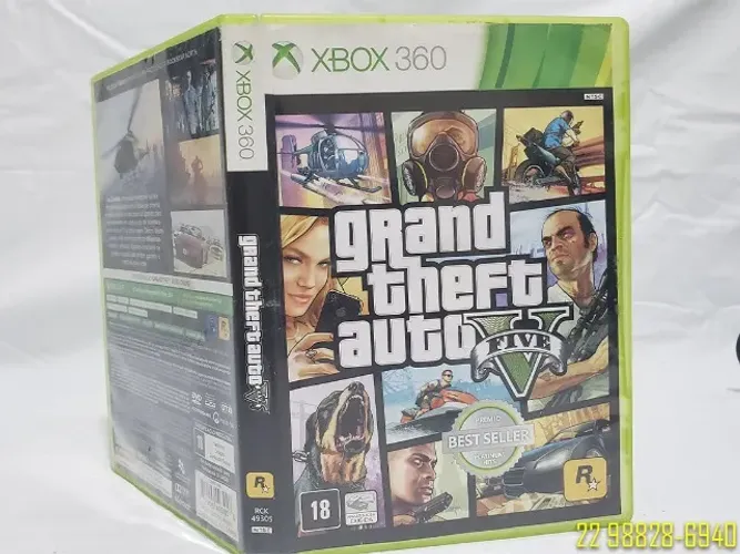 Jogo GTA 5 Xbox 360 Original Mídia Física