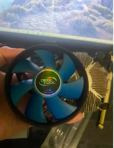 Backplate do cooler do processador do pc + ventoinha