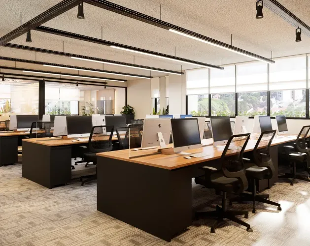 Escritório mobiliado para locação com 300m² em Vila Olímpia - São Paulo - SP