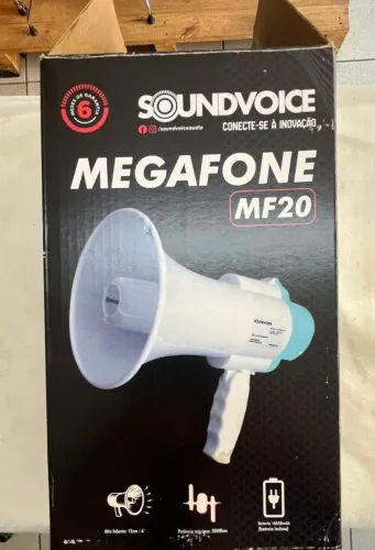 Megafone Auto Falante Portátil Mf20 Soundvoice Recarregável