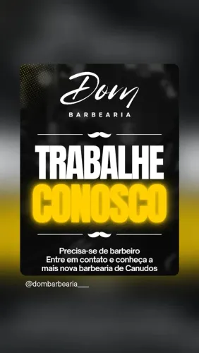 Vaga de Barbeiro na DOM BARBEARIA