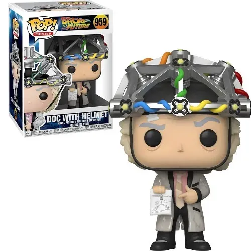 Funko pop Doc. Brown c/ Capacete - De volta para o Futuro (Back to the Future) #959