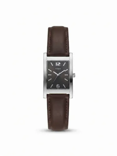 Relógio Masculino Guess Original Vidro Curvo Pulseira em Couro Marrom