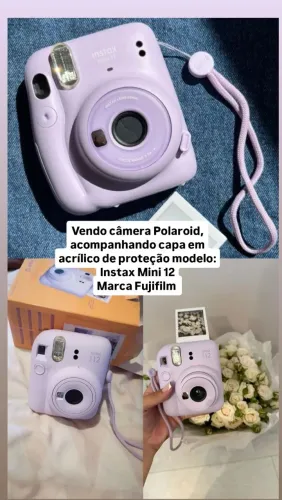 Câmera instax mini 12 lilas marca Fujifilm