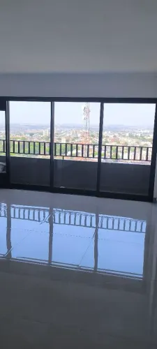 Porta de vidro com perfil alumínio