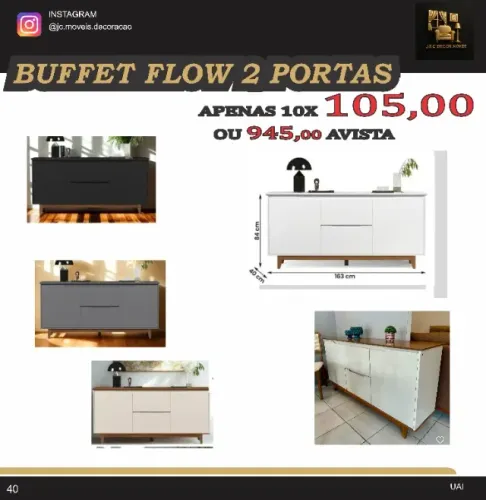 BUFFET 2 PORTAS FLOW